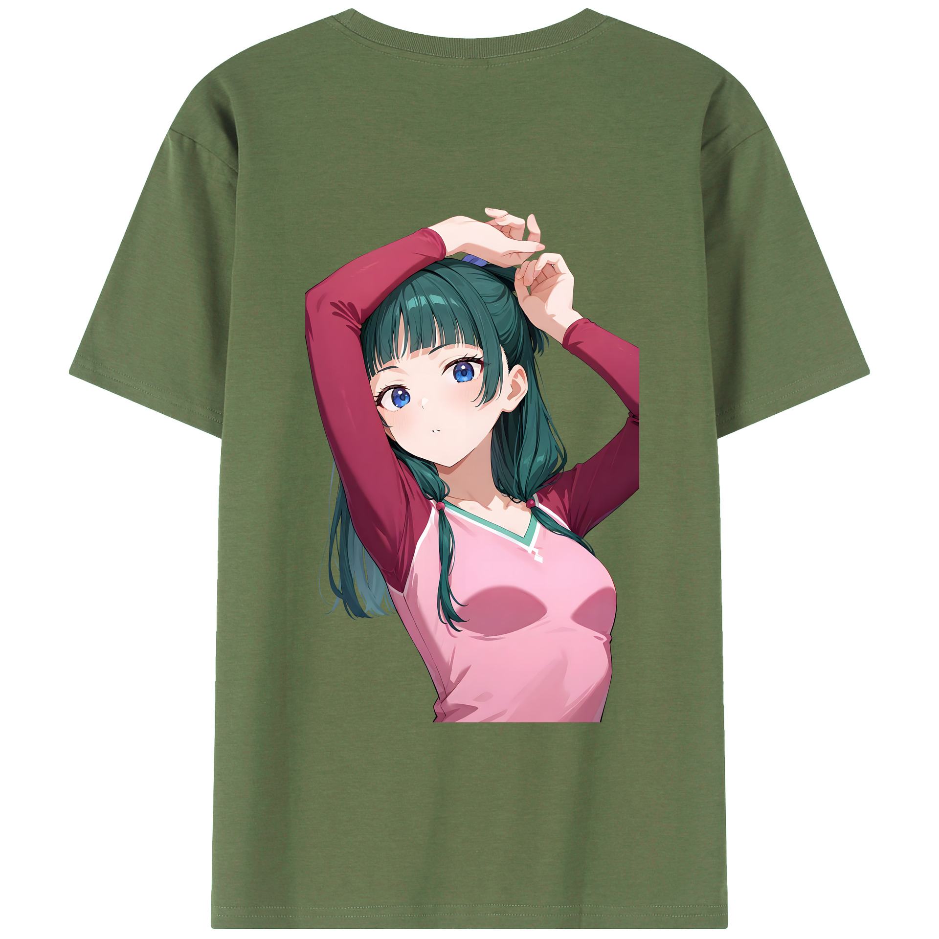 （画像用） 薬屋のひとりごと The Apothecary Diaries 綿100％ メンズ半袖Tシャツ（バックプリント） 通気性